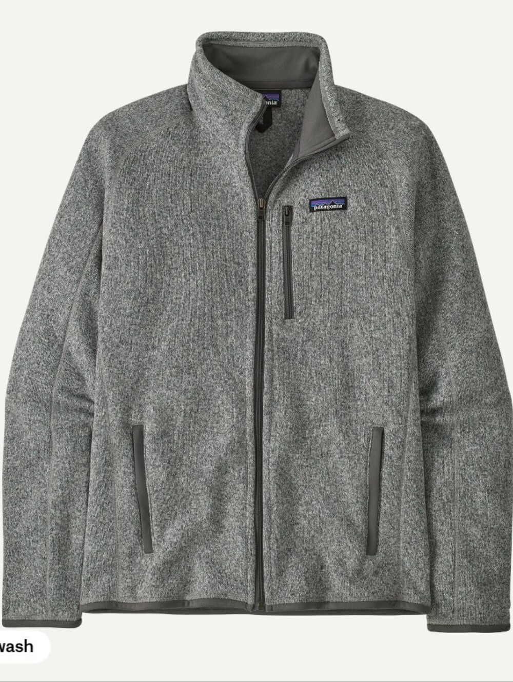 Patagonia full-zip fleece jacket - light gray